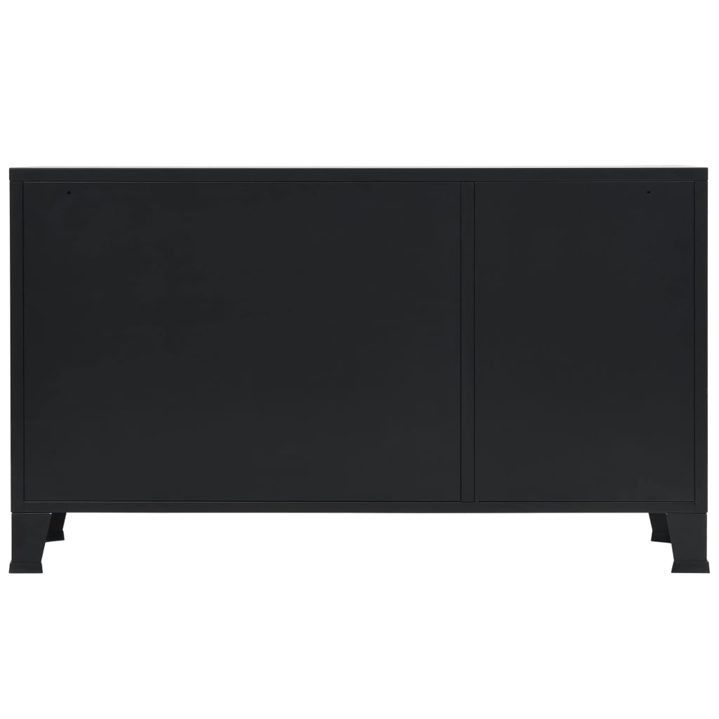 Buffet Métal De Style Industriel 120 X 35 X 70 Cm Noir VidaXL 16 width=274