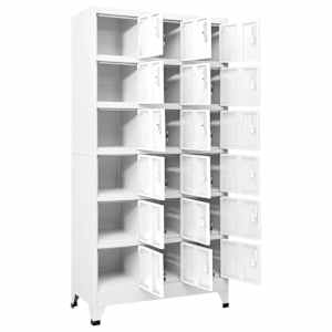 Šatní skříňka s 18 buňkami kov 90 x 40 x 180 cm - obrázek 3