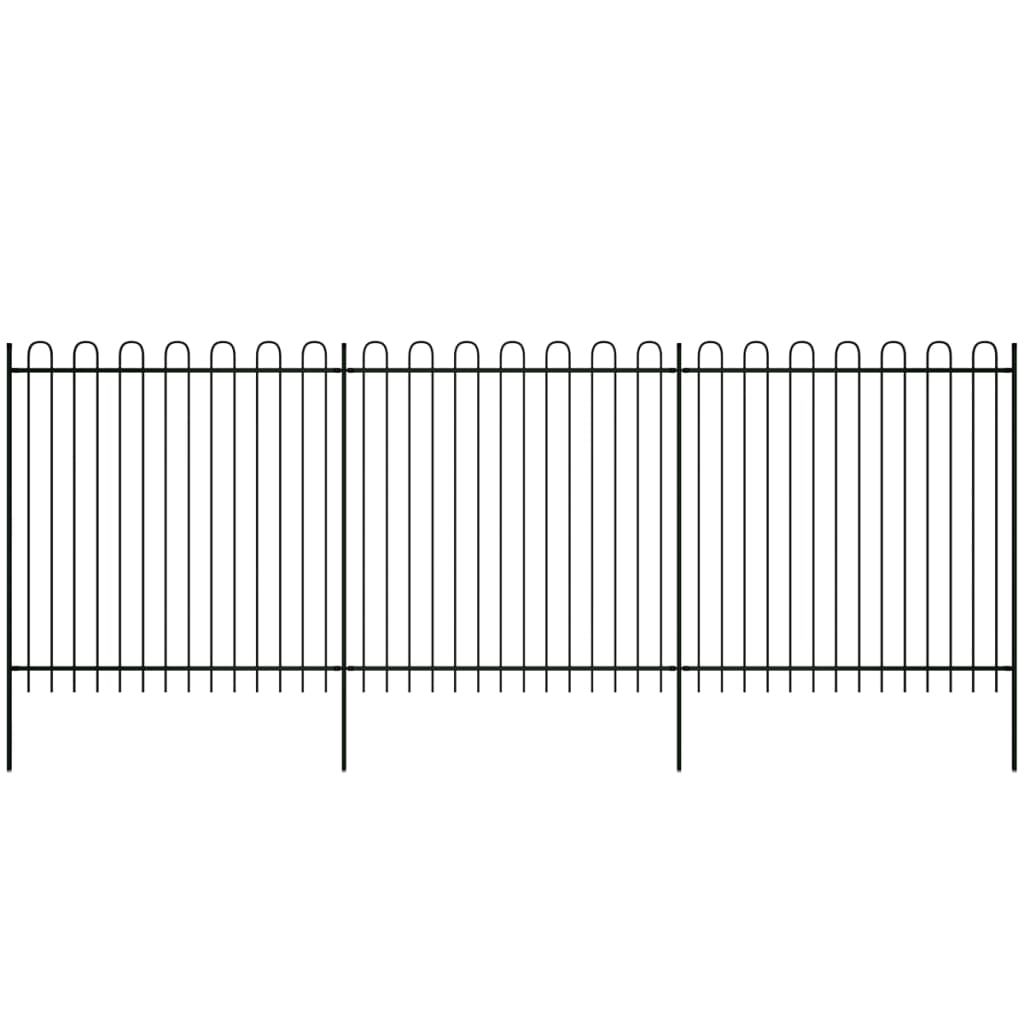 VidaXL - vidaXL Sierhekwerk palissade boog 600x200 cm staal