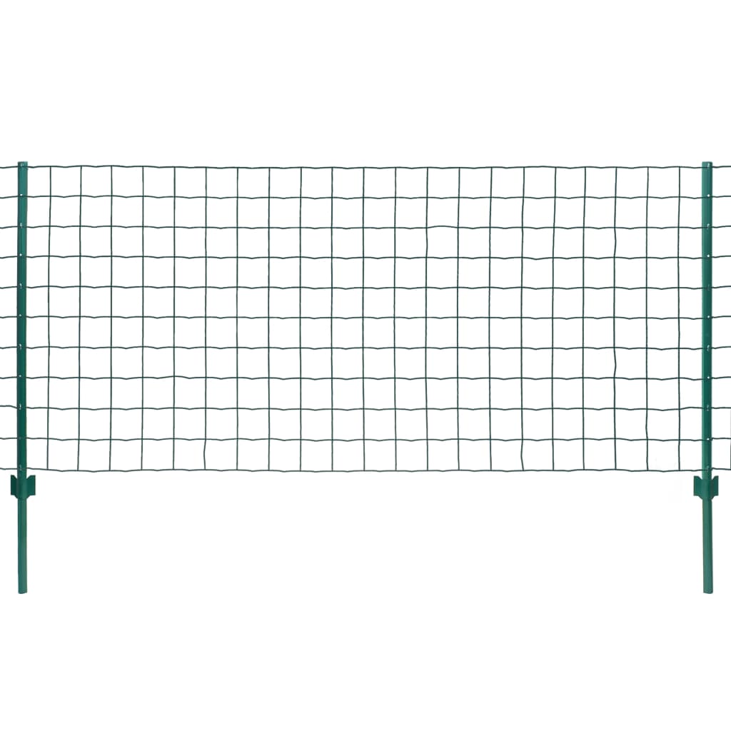 vidaXL Gard Euro, verde, 20 x 1 m, oțel