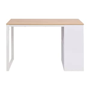 Psací stůl 120 x 60 x 75 cm dub a bílý - obrázek 2