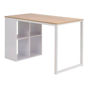 Psací stůl 120 x 60 x 75 cm dub a bílý - obrázek 3