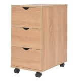 vidaXL Meuble à tiroirs Aggloméré 33 x 45 x 60 cm Chêne