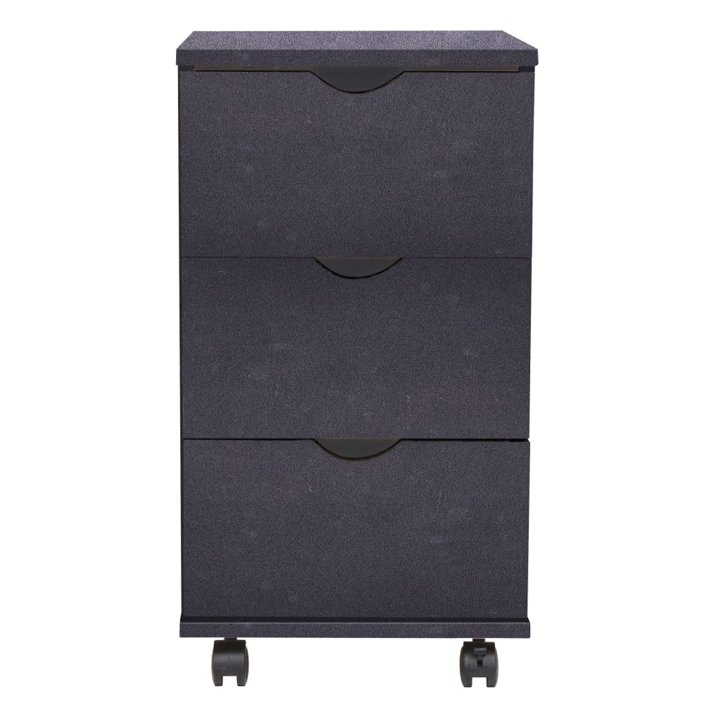 Dulap cu sertare, 33 x 45 x 60 cm, negru