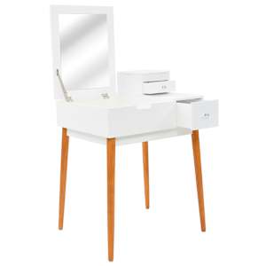 vidaXL peegliga tualettlaud, MDF 60 x 50 x 86 cm
