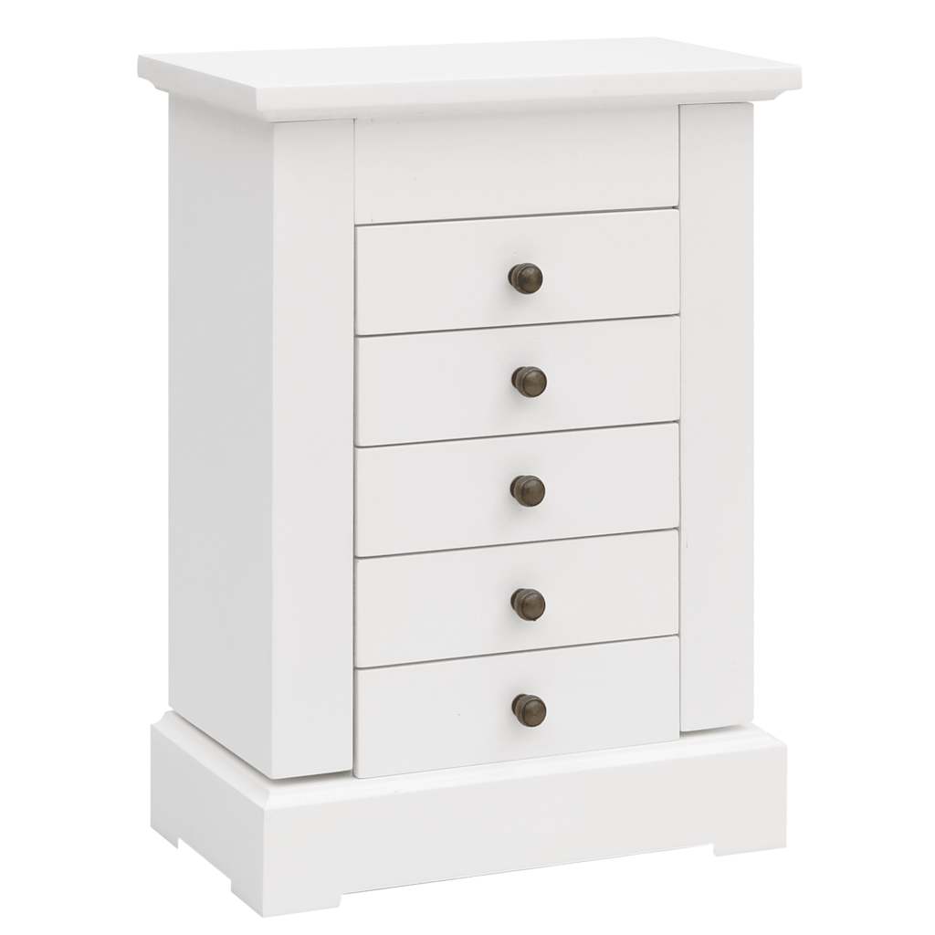 Thumbnail - vidaXL Schmuckkasten mit Spiegel MDF 25 x 13,5 x 34 cm