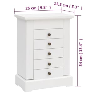 Šperkovnice se zrcátkem MDF 25 x 13,5 x 34 cm - obrázek 10