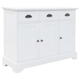 vidaXL Servantă cu 3 uși, 105 x 35 x 77,5 cm, MDF și lemn de pin