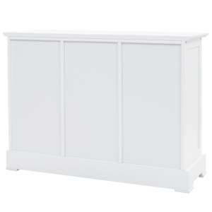 Příborník se 3 dvířky MDF a borové dřevo 105 x 35 x 77,5 cm - obrázek 4