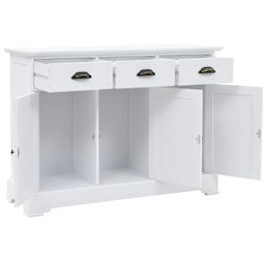 Příborník se 3 dvířky MDF a borové dřevo 105 x 35 x 77,5 cm - obrázek 5