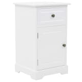 vidaXL Nočna omarica MDF in borovina 35x32x59 cm