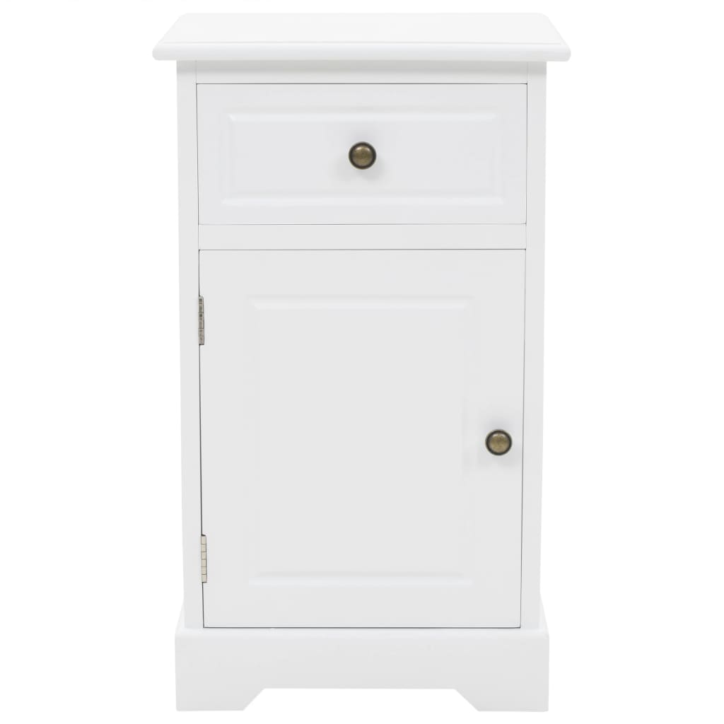 vidaXL Nachtkastje 35x32x59 cm MDF en grenenhout afbeelding