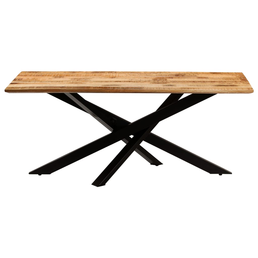 vidaXL Jedilna miza iz trdnega mangovega lesa 180x90x77 cm
