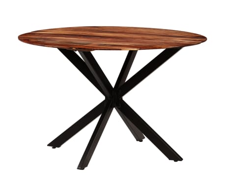 vidaXL Table de salle à manger Bois massif de Sesham 120 x 77 cm