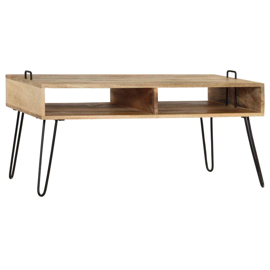 

vidaXL Salontafel 100x60x45 cm massief mangohout