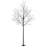 vidaXL mākslīgais Ziemassvētku koks, IP44, 300 cm, balts