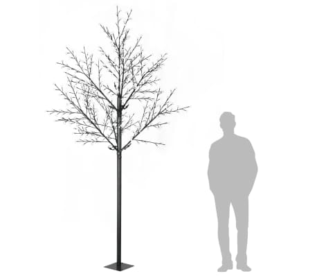 vidaXL Arbre de Noël fleuri LED d'intérieur/d'extérieur IP44 300 cm