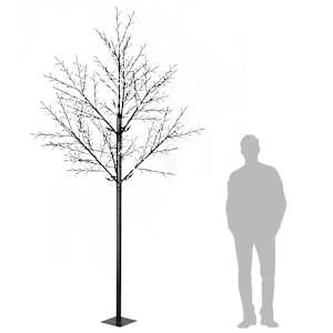 vidaXL Kwitnące drzewko świąteczne, IP44, 300 cm, niebieskie LED