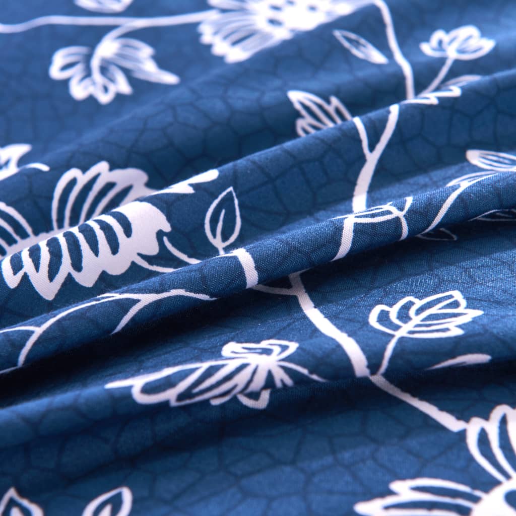 

vidaXL Dekbedovertrekset bloemenprint 140x220/60x70 cm