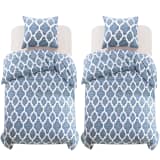 vidaXL Dekbedovertrekset arabesk print 140x200/60x70 cm 4-delig