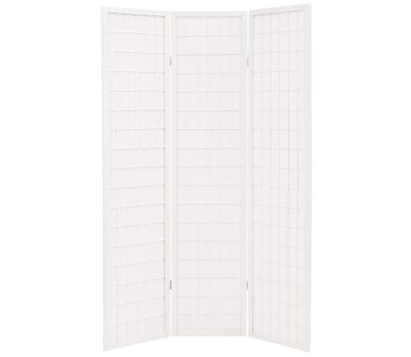 vidaXL Folding 3-Panel Room Divider Japanese Style 120x170 cm White