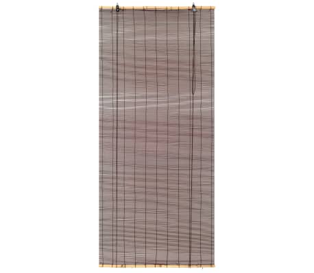 vidaXL Rullaverho bambu 80x160 cm tummanruskea
