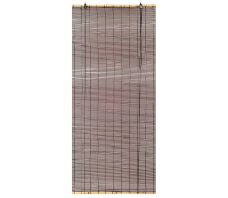 vidaXL Tenda Avvolgibile Oscurante in Bambù 100x160 cm Marrone Scuro