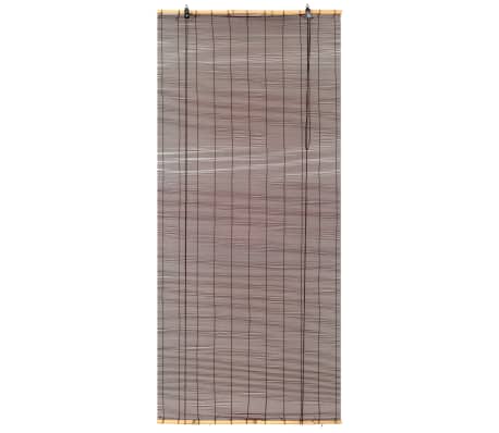 vidaXL Rullaverho bambu 120x160 cm tummanruskea