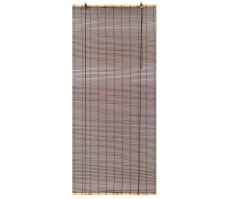 vidaXL Rullaverho bambu 140x160 cm tummanruskea