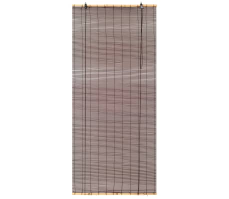 vidaXL Tenda Avvolgibile Oscurante in Bambù 150x220 cm Marrone Scuro