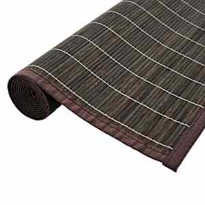 vidaXL Kilimas, bambukas, 150x200cm, tamsiai rudas
