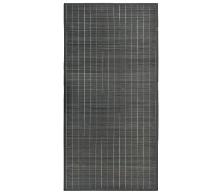 Vidaxl Teppich Bambus 150 X 200 Cm Grau Vidaxl De
