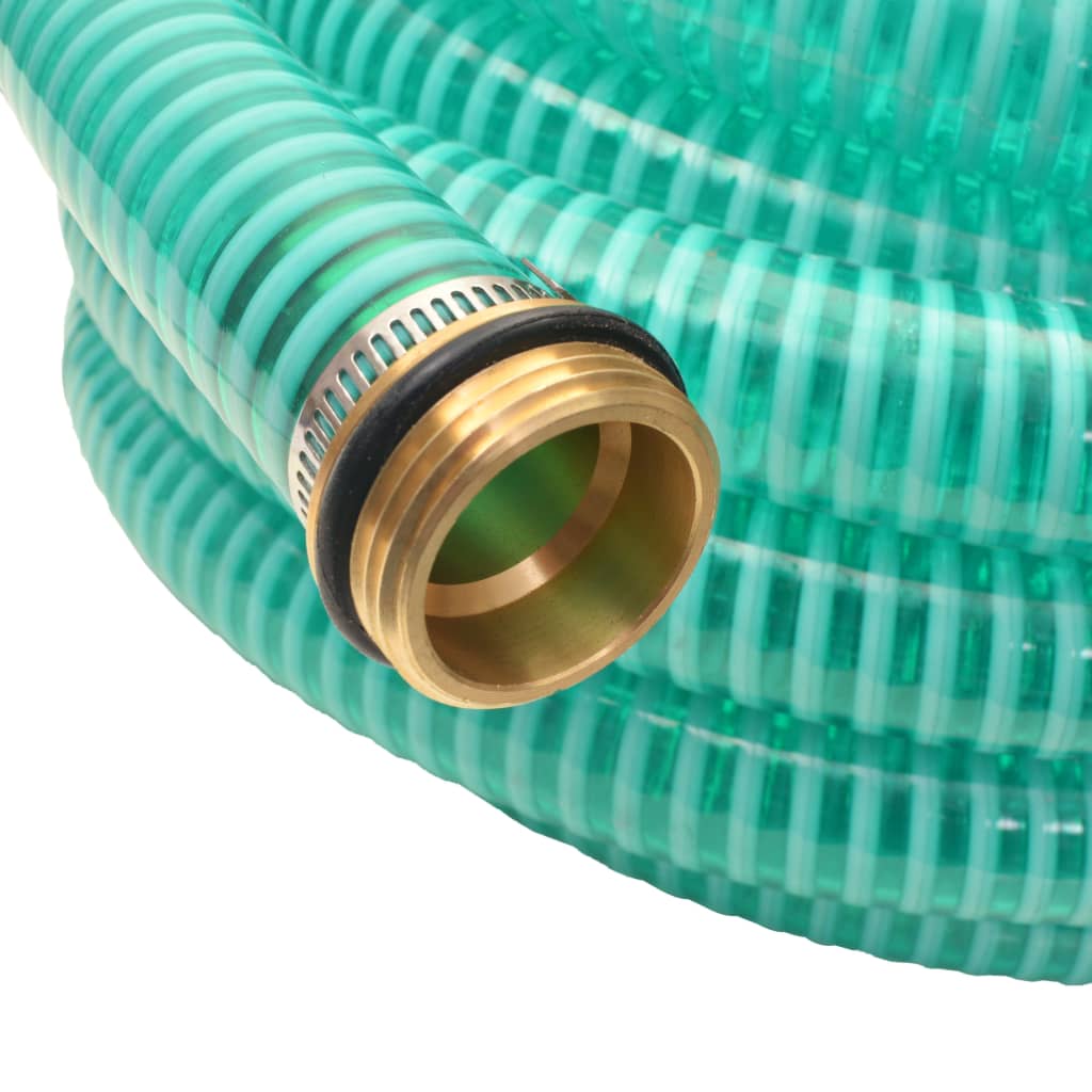 

vidaXL Zuigslang met messing koppelingen 3 m 25 mm groen