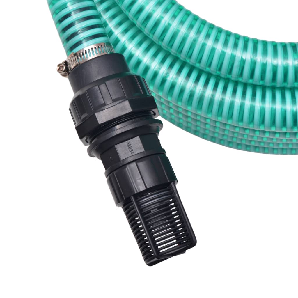 

vidaXL Zuigslang met koppelingen 10 m 22 mm groen