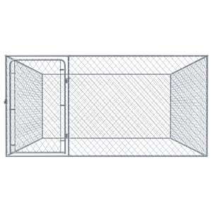 vidaXL Outdoor-Hundezwinger Verzinkter Stahl 2x2x1 m