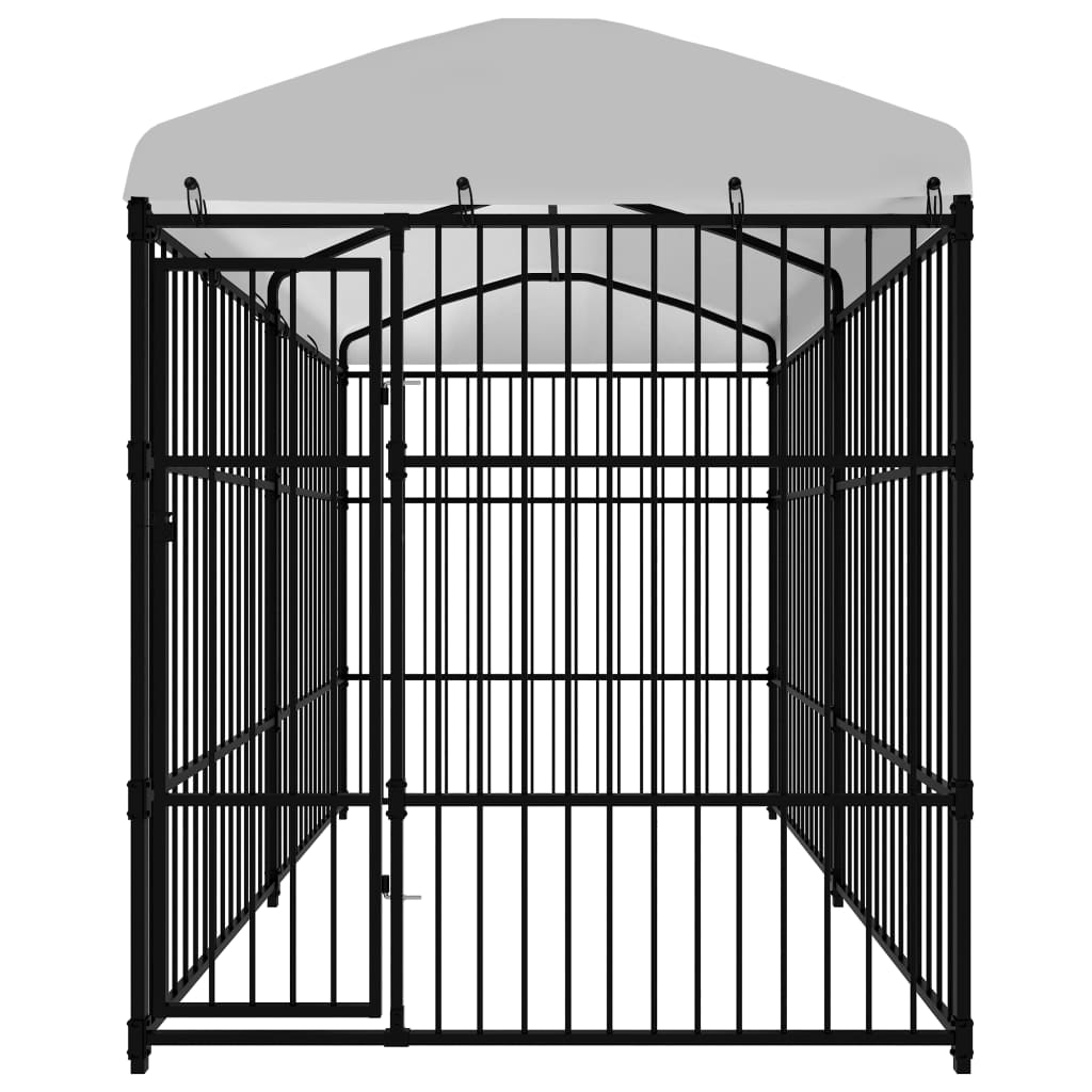 

vidaXL Hondenkennel voor buiten met dak 3x2x2,3 m