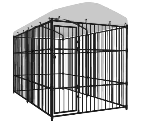 Vidaxl Outdoor Dog Kennel With Roof 400x200 Cm Co Uk Vidaxl Outdoor Dog Kennel With Roof 400x200 Cm 1 4