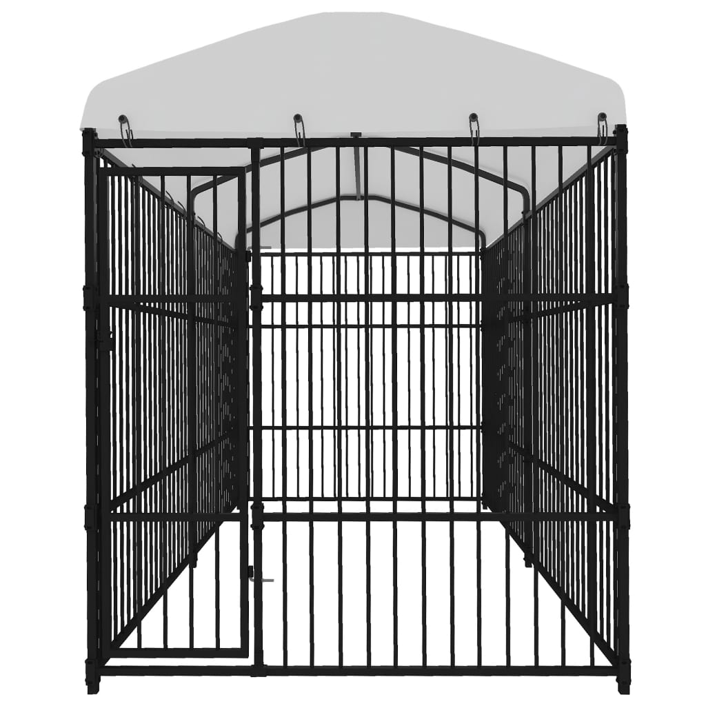 

vidaXL Hondenkennel voor buiten met dak 4x2x2,3 m