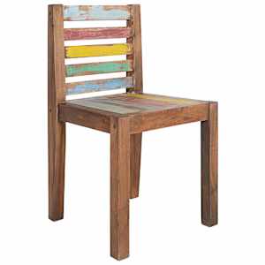 vidaXL Dining Chairs 4 pcs Solid Reclaimed Boat Wood