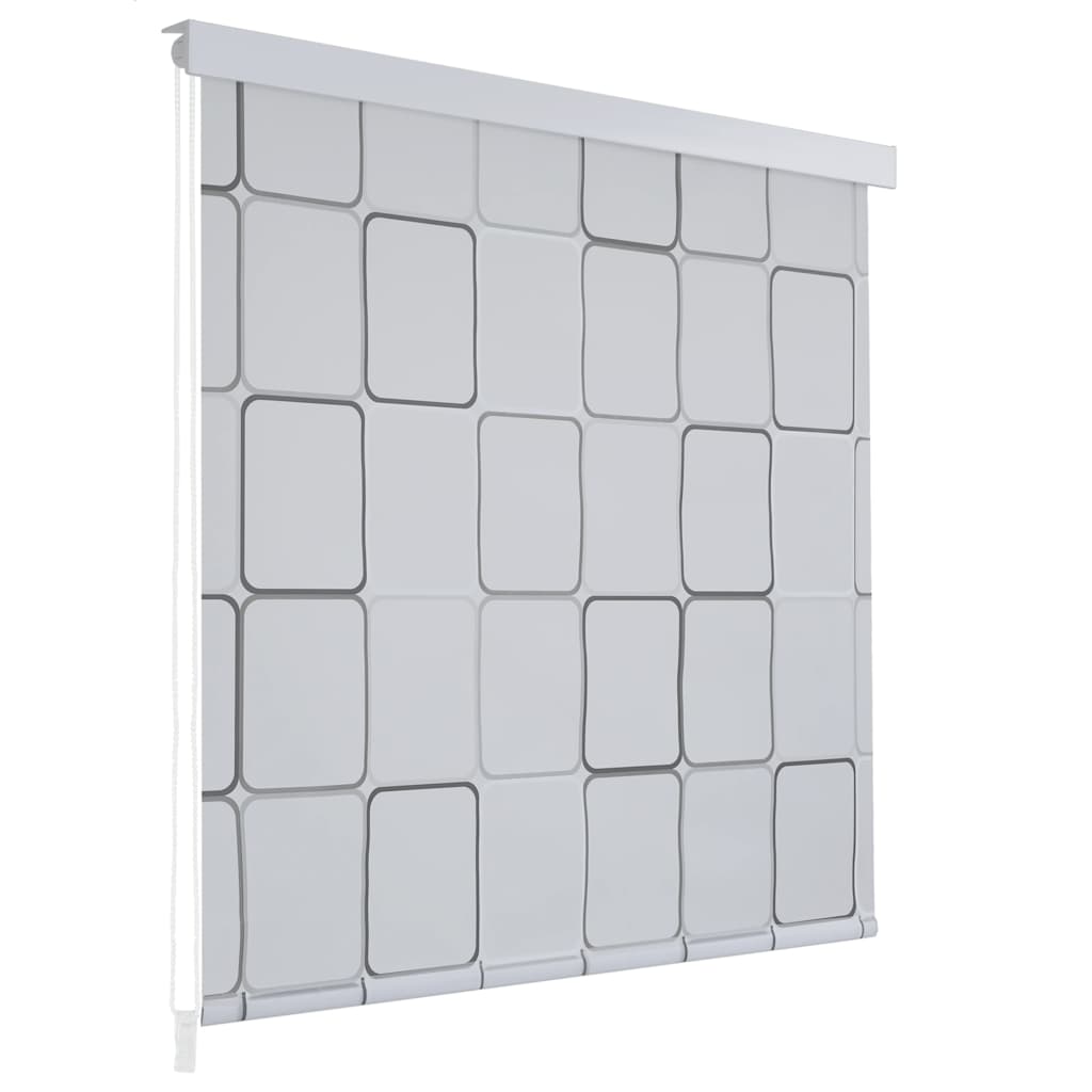 vidaXL Sprchová roleta 80 x 240 cm čtvercový vzor