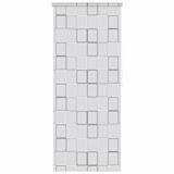 vidaXL Rolo zastor za tuš 80 x 240 cm s uzorkom kvadrata