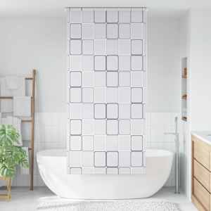 Rolo zavesa za prho 80x240 cm kvadratni vzorci