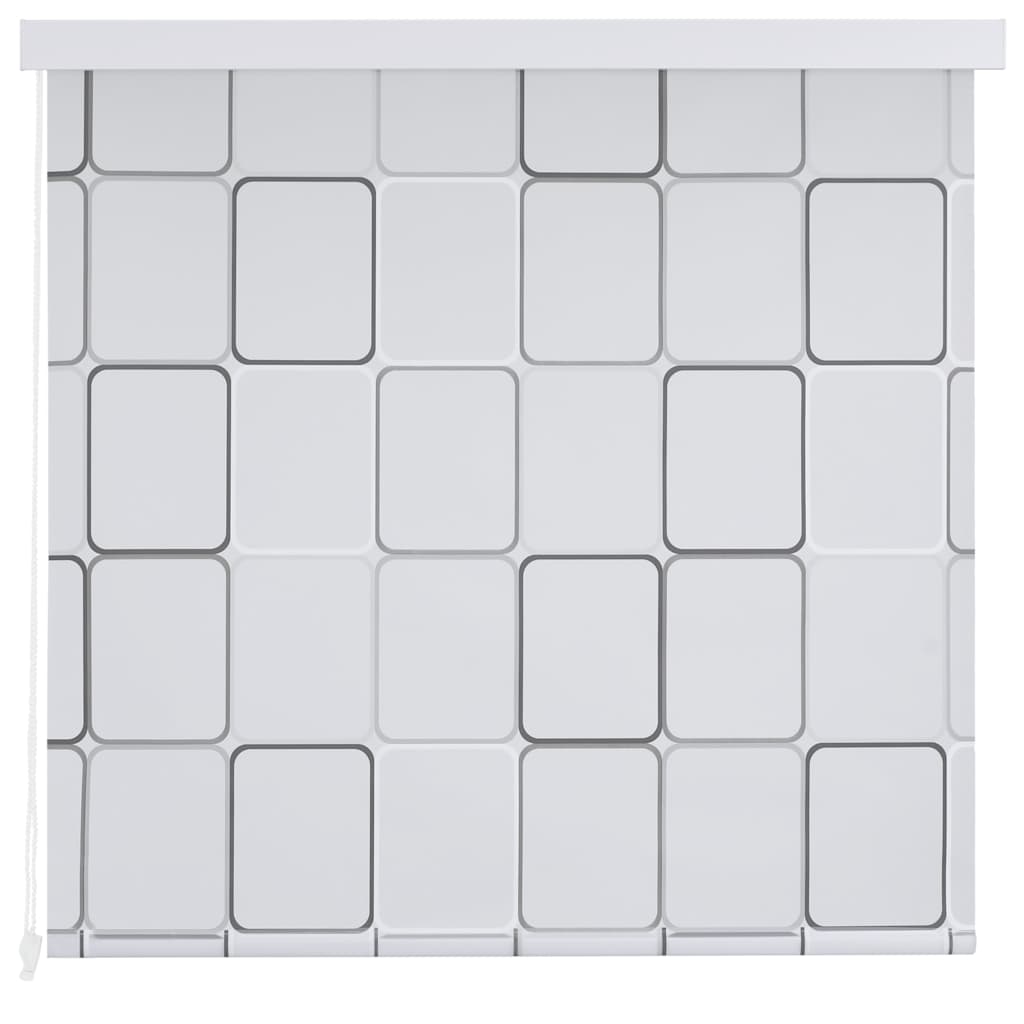 

vidaXL Rolgordijn voor douche 120x240 cm vierkant
