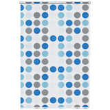 vidaXL Rolgordijn voor douche 140x240 cm cirkel