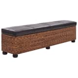 vidaXL Klupa od morske trave 140 x 29 x 40 cm smeđa