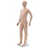 vidaXL klaasist alusega t&auml;ispikkuses mannekeen, laps, 140 cm