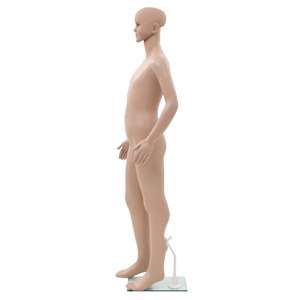 Dětská figurína celá postava základna ze skla béžová 140 cm - obrázek 3