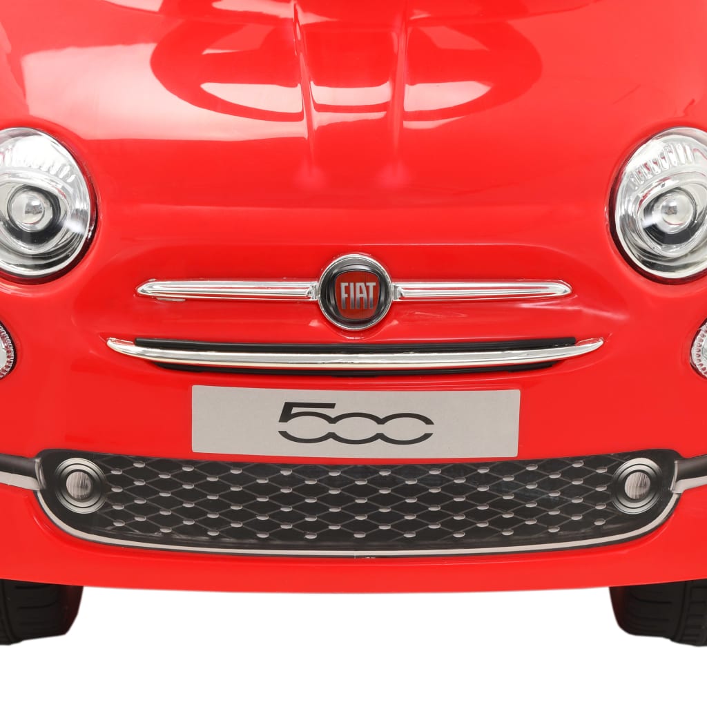 Piros ráülős Fiat 500 játékautó 
