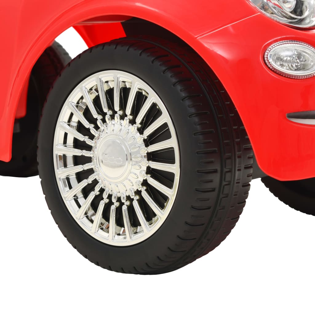Piros ráülős Fiat 500 játékautó 