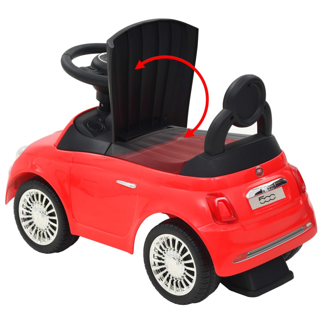 Ride-on Car Fiat 500 Red – Inside And Out Furniture